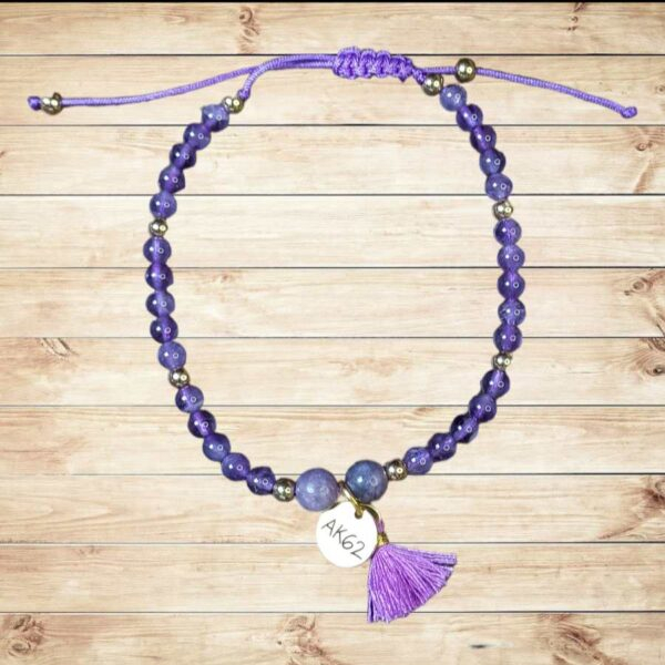 Pulseira ametista lavanda